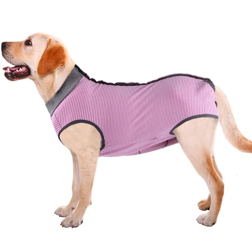 Hundewundschutz, Bauchwundschutz, medizinische OP-Bekleidung, postoperative Weste, für Welpen, Katzen, Haustiere. Ersatz für E-Kragen und Halskrause (XL, Pink) von Dotoner