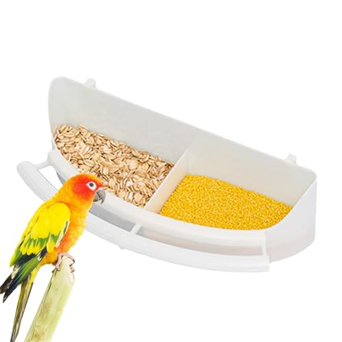 Dottduya Futterautomat für Vogelkäfige, Futternäpfe für Vogelkäfige | Papageienkäfig-Futternäpfe Tasse - Vogelfutter- und Wasserspenderschale mit Fach und Vogelsitz für kleine Vögel, Tauben Dottduya Futterautomat für Vogelkäfige, Futternäpfe für Vogelkäfige | Papageienkäfig-Futternäpfe Tasse - Vogelfutter- und Wasserspenderschale mit Fach und Vogelsitz für kleine Vögel, Tauben von Dottduya