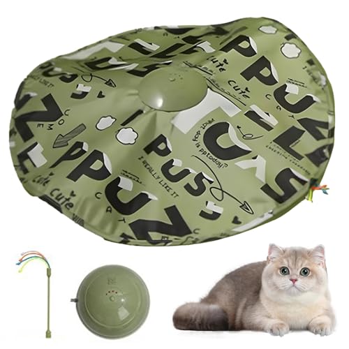 Dottduya Interaktives Spielzeug für Katzen | Indoor Spielzeug Mit Abdeckung,Haustier Aktivitat, Automatisches Spiel Zur Forderung Von Jagen Spielen Kratzen Und Stimulation Dottduya Interaktives Spielzeug für Katzen | Indoor Spielzeug Mit Abdeckung,Haustier Aktivitat, Automatisches Spiel Zur Forderung Von Jagen Spielen Kratzen Und Stimulation von Dottduya