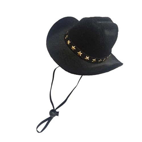 Dottduya Katzen Cowboyhut, Kostümhut für Kleine Haustiere, Für Western Mottopartys Halloween Festtagszubehör Hund Katze Dottduya Katzen Cowboyhut, Kostümhut für Kleine Haustiere, Für Western Mottopartys Halloween Festtagszubehör Hund Katze von Dottduya