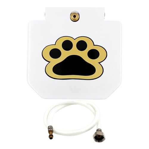 Dottduya Outdoor Hundespielbrunnen - Pfotengesteuertes Trinkwasserspiel Für Hunde | Einstellbarer Trinkbrunnen Für Welpen Im Garten Auf Rasen Terrasse Und Hof von Dottduya