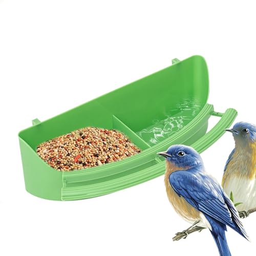 Dottduya Papageienkäfig-Futterbecher, Vogelkäfig-Futterspender, Sparrow Cage Wasser- und Futternäpfe, Vogelfutter- und Wasserspenderschale mit Fach und Vogelsitz für kleine Vögel, Tauben Dottduya Papageienkäfig-Futterbecher, Vogelkäfig-Futterspender, Sparrow Cage Wasser- und Futternäpfe, Vogelfutter- und Wasserspenderschale mit Fach und Vogelsitz für kleine Vögel, Tauben von Dottduya