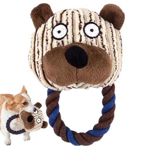 Quietschendes Hundespielzeug, Hundespielzeug für aggressive Kauer,Kauspielzeug für Hunde mit Cartoon-Motiv, Quietschspielzeug für Hunde - Verschleißfestes Plüschhunde-Kauspielzeug, gefülltes Hundespie Quietschendes Hundespielzeug, Hundespielzeug für aggressive Kauer,Kauspielzeug für Hunde mit Cartoon-Motiv, Quietschspielzeug für Hunde - Verschleißfestes Plüschhunde-Kauspielzeug, gefülltes Hundespie von Dottduya