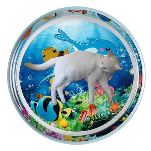 Sensorische Wasserspielmatte für Katzen,Wassersensorische Matte für Katzen, Sensorische Wassermatte für Haustiere, Wassersensorische Spielmatte mit Fischen zum Spielen mit Haustieren, wassersensorisch Sensorische Wasserspielmatte für Katzen,Wassersensorische Matte für Katzen, Sensorische Wassermatte für Haustiere, Wassersensorische Spielmatte mit Fischen zum Spielen mit Haustieren, wassersensorisch von Dottduya
