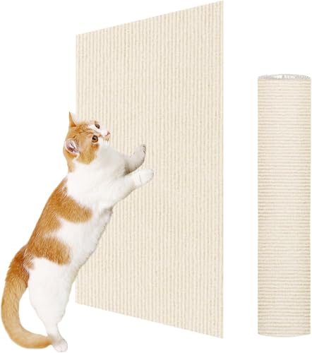 Katze kratzschutz Transparent, Anti Cat Scratcher, Folie selbstklebend für Tür und Sofa, gegen Katzen Krallen, wasserabweisend, Cremefarben Katze kratzschutz Transparent, Anti Cat Scratcher, Folie selbstklebend für Tür und Sofa, gegen Katzen Krallen, wasserabweisend, Cremefarben von DoubleCare