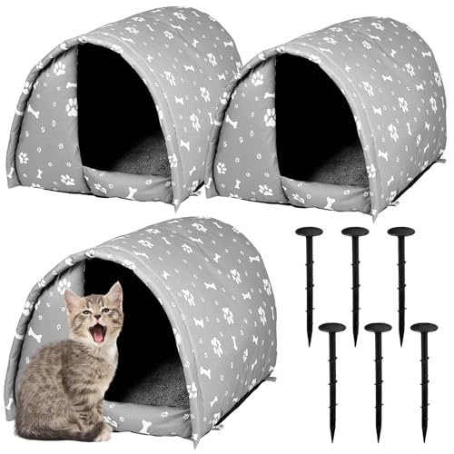 DoubleFill Katzenhäuser für Outdoor-Katzen, Winter, wetterfest, isoliert, streunende Wildkatze, Hundehütte, Outdoor-Haustier-Unterschlupf, wasserdicht, Haustierhöhle, Wildtiere, Pfote, 54 x 41 x 36 cm DoubleFill Katzenhäuser für Outdoor-Katzen, Winter, wetterfest, isoliert, streunende Wildkatze, Hundehütte, Outdoor-Haustier-Unterschlupf, wasserdicht, Haustierhöhle, Wildtiere, Pfote, 54 x 41 x 36 cm von DoubleFill