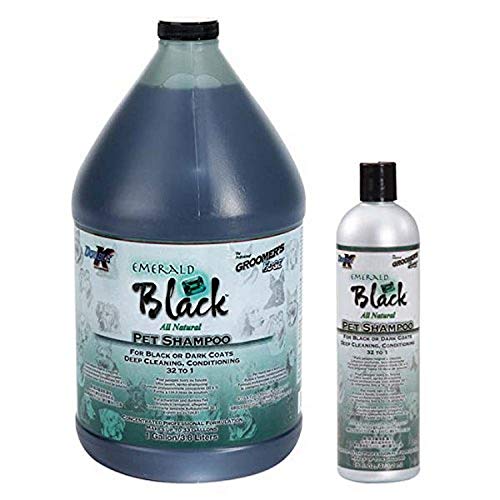 Double K Emerald Shampoing pour animal de compagnie à poils noirs 3,8 l Double K Emerald Shampoing pour animal de compagnie à poils noirs 3,8 l von Groomer's Edge