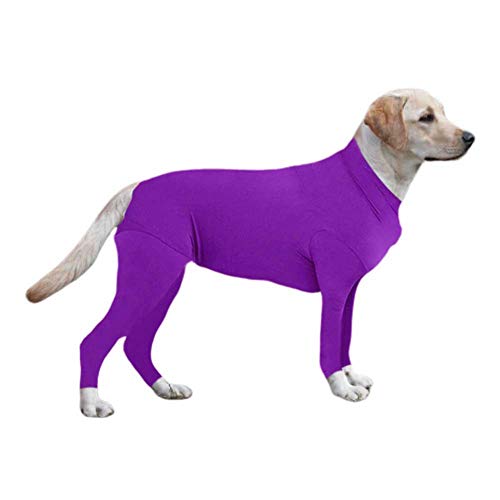 Doubleer Hundekostüm, Hunde-Strampler / -Pflege enthält das Ablegen von Hundehaar Ganzkörperanzug für Hunde, Overall für Hunde nach der Operation von Doubleer