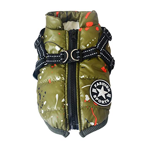 Doubleer Hundemantel Mit Geschirr Loch Wasserdicht Hundekleidung Verdickung Bekleidung Winterjacke Warme Weste Schneeanzug Haustier Outfit Mäntel für kleine, mittelgroße Hunde, 2 Farben, 5 Größen Doubleer Hundemantel Mit Geschirr Loch Wasserdicht Hundekleidung Verdickung Bekleidung Winterjacke Warme Weste Schneeanzug Haustier Outfit Mäntel für kleine, mittelgroße Hunde, 2 Farben, 5 Größen von Doubleer