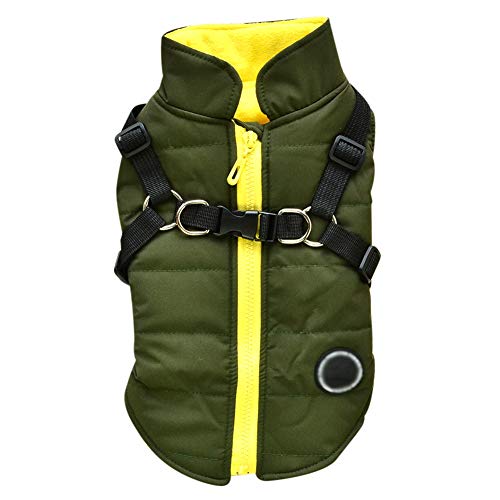 Doubleer Hundemantel Mit Trapezloch Wasserdicht Hundekleidung Bekleidung Winterjacke Warme Weste Haustier-Outfit Mäntel für kleine, mittelgroße Hunde, 4 Farben, 6 Größen Doubleer Hundemantel Mit Trapezloch Wasserdicht Hundekleidung Bekleidung Winterjacke Warme Weste Haustier-Outfit Mäntel für kleine, mittelgroße Hunde, 4 Farben, 6 Größen von Doubleer