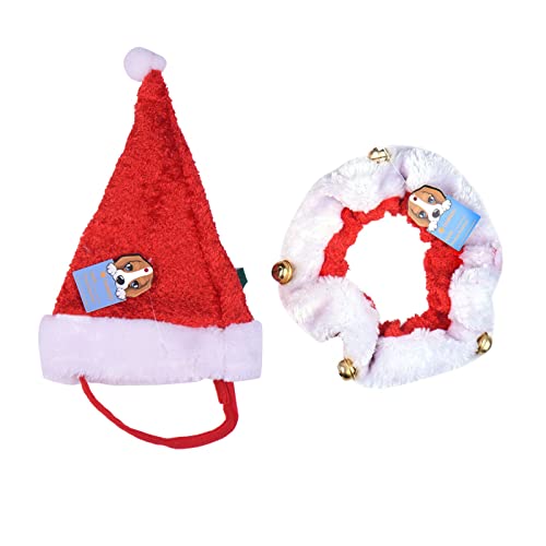 Haustier Hunde Winterkleidung Haustier-Weihnachtsbedarf-Kragen-Halsband-Hundeweihnachtshut-Kragen-Weihnachtshaustier-Kleidung-Haustier-Kostüm-Weihnachtsanzug Chihuahua Mäntel von Doublehero