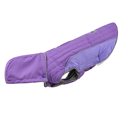 Winter Warme Jacke für kleine mittelgroßer, winddichter Haustiermantel Winterwarmer Hundemantel für kleine, mittelgroße und große Hunde Geschirr Über Hundemantel (Purple, XXXL) von Doublehero