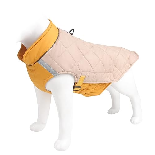 Haustier Katze Hundemantel Hundemäntel für kleine mittelgroße Hunde Junge Mädchen gemütliche Hundejacken Mäntel Winterweste Haustier Winddicht Kaltwettermäntel kleine Hundemantel Mit (Yellow, L) Haustier Katze Hundemantel Hundemäntel für kleine mittelgroße Hunde Junge Mädchen gemütliche Hundejacken Mäntel Winterweste Haustier Winddicht Kaltwettermäntel kleine Hundemantel Mit (Yellow, L) von Doublehero
