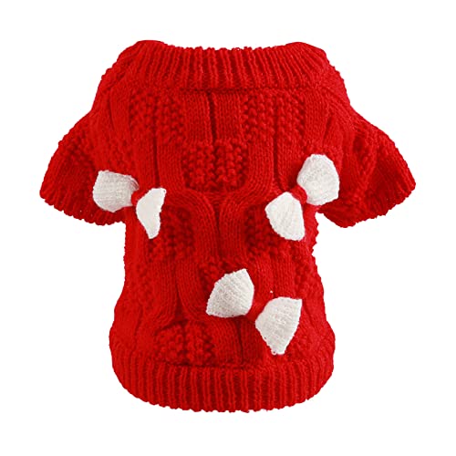 Haustier Kleidung Haustier-Weihnachtsstrickjacke-Feiertags-Welpen-Kostüm-Strickjacke-Haustier-Kleidung Hunde Strickpullover von Doublehero