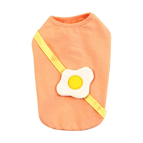 Hundepullover Hunde Kleider welpen Pullover Hunde Warmer Hundekleidung Frühling und Sommer Haustierkleidung Katze Welpen Sommer Haustierkleidung 22 Weste mit pochiertem Ei Hunde Bauchschutz von Doublehero