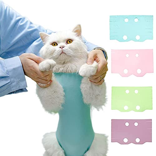Doubou Geeignet für Katzen-Sterilisations-Kleidung/Katzen-OP-Kleidung/Katzen-Entwöhnungs-Kleidung. Der Stoff ist bequem, atmungsaktiv und elastisch, verhindert das Lecken von Katzenhaaren (grün, M) von Doubou