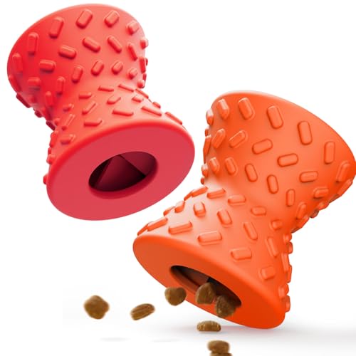 Hundespielzeug, natürliches Zahnen, Gummi, Kauspielzeug für Hunde, gefülltes Hundespielzeug für längere Spielzeit, Kau- und Apportierspielzeug für Welpen, Haustierbedarf für kleine Welpen, 2 Stück, Hundespielzeug, natürliches Zahnen, Gummi, Kauspielzeug für Hunde, gefülltes Hundespielzeug für längere Spielzeit, Kau- und Apportierspielzeug für Welpen, Haustierbedarf für kleine Welpen, 2 Stück, von Doudele