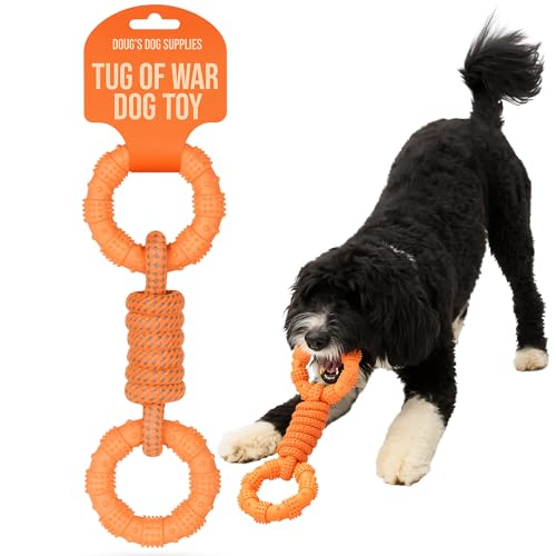 Doug's Dog Supplies Ring Rope Toy - Tauziehen Spielzeug für mittelgroße & große Hunde | Zerren & Spielen Hundespielzeug von Doug's Dog Supplies