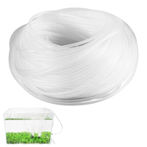 Doukesh 10 m Aquariumschlauch, 4/6 mm, CO2-Schlauch, Aquarium, Wasserpumpe, Aquarium, flexibler Schlauch, transparent, PVC-Schlauch für Luftpumpe, Aquarium und Teich von Doukesh