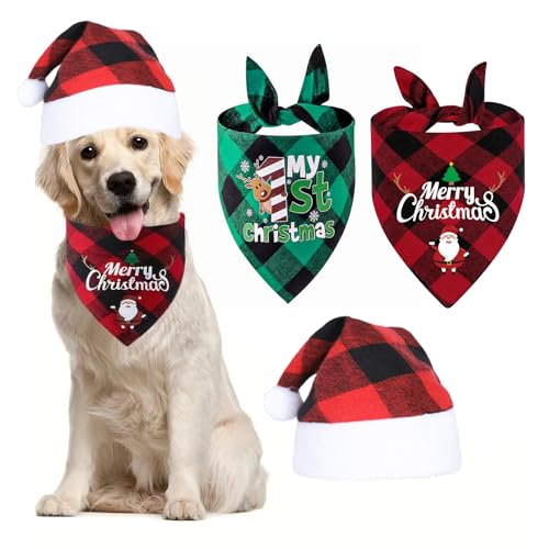Hundehalstuch Weihnachten Hund Weihnachtsmütze Weihnachtshund Bandanas Hundekostüm Dreieck Hundehalstuch für Kleine Mittelgroße Hunde Katzen Weihnachten Karneval Party 63 * 43 * 43CM Hundehalstuch Weihnachten Hund Weihnachtsmütze Weihnachtshund Bandanas Hundekostüm Dreieck Hundehalstuch für Kleine Mittelgroße Hunde Katzen Weihnachten Karneval Party 63 * 43 * 43CM von Doukesh