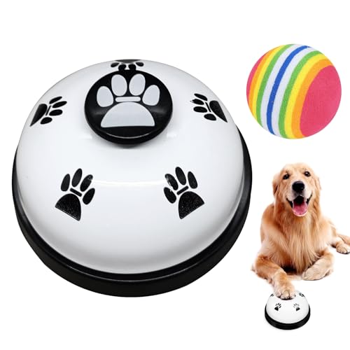 Trainingsglocken für Haustiere,Hund Türklingel,Türklingeln für Töpfchenkommunikation,Hundeglocke mit Pfotenabdruck Button,Katzenklingel Hundeklingel für Haustiere Töpfchentraining Kommunikationsgerät von Doukesh