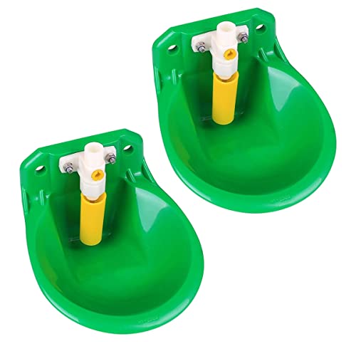 Doumneou 2PCS Vieh Trinker Schüssel Wasser Vieh Fütterung Ausrüstung Bauernhof Tiere von Doumneou