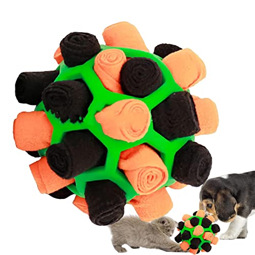 Dous Hundeschnüffelball, Interaktiver Hundespielzeugball, Hundepuzzle-Spielzeug-Nahrungsmatte Fördert Die Natürlichen Nahrungssuche-Fähigkeiten Für Das Training, Stressabbau Für Haustiere von Dous