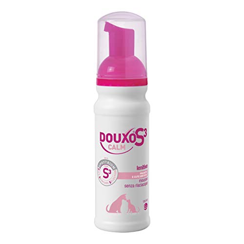 Douxo® S3 CALM Beruhigendes Mousse - 150 ml - für Hunde und Katzen mit Juckreiz, Reizungen und empfindlicher Haut - spendet Feuchtigkeit und schützt juckende Haut - hypoallergener Duft - Linderung von Douxo S3