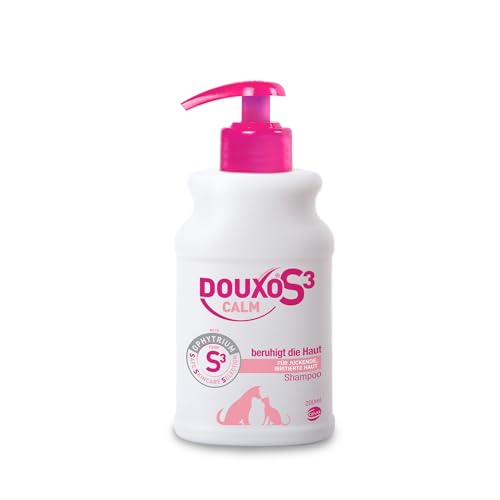 DOUXO S3 CALM Shampoo für Hunde und Katzen | Pflege für juckende, gereizte und empfindliche Haut | hautberuhigend und feuchtigkeitsspendend | für Allergiker geeignet | 200 ml von Douxo