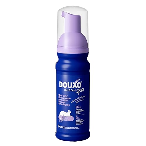 DOUXO Skin & Coat SPA – Ultra-Safe* Trockenshampoo Katze, 150 ml, säubert frischt das Fell auf, hinterlässt das Fell weich, glänzend und angenehm duftend, hautfreundliche Formel von Douxo