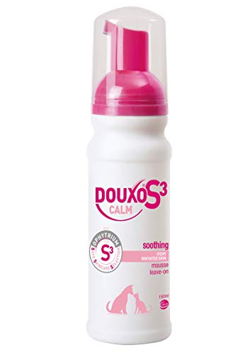 Douxo S3 Calm Itch Relief Leave on Mousse für Hunde und Katzen – Hypoallergener Duft von Douxo