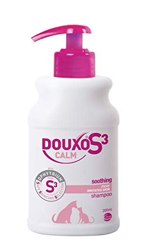 DOUXO S3 Calm Shampoo zur Linderung von Juckreiz für Hunde und Katzen, hypoallergener Duft, für juckende oder gereizte Haut, von Tierärzten empfohlen und klinisch erwiesen, sichere von Douxo