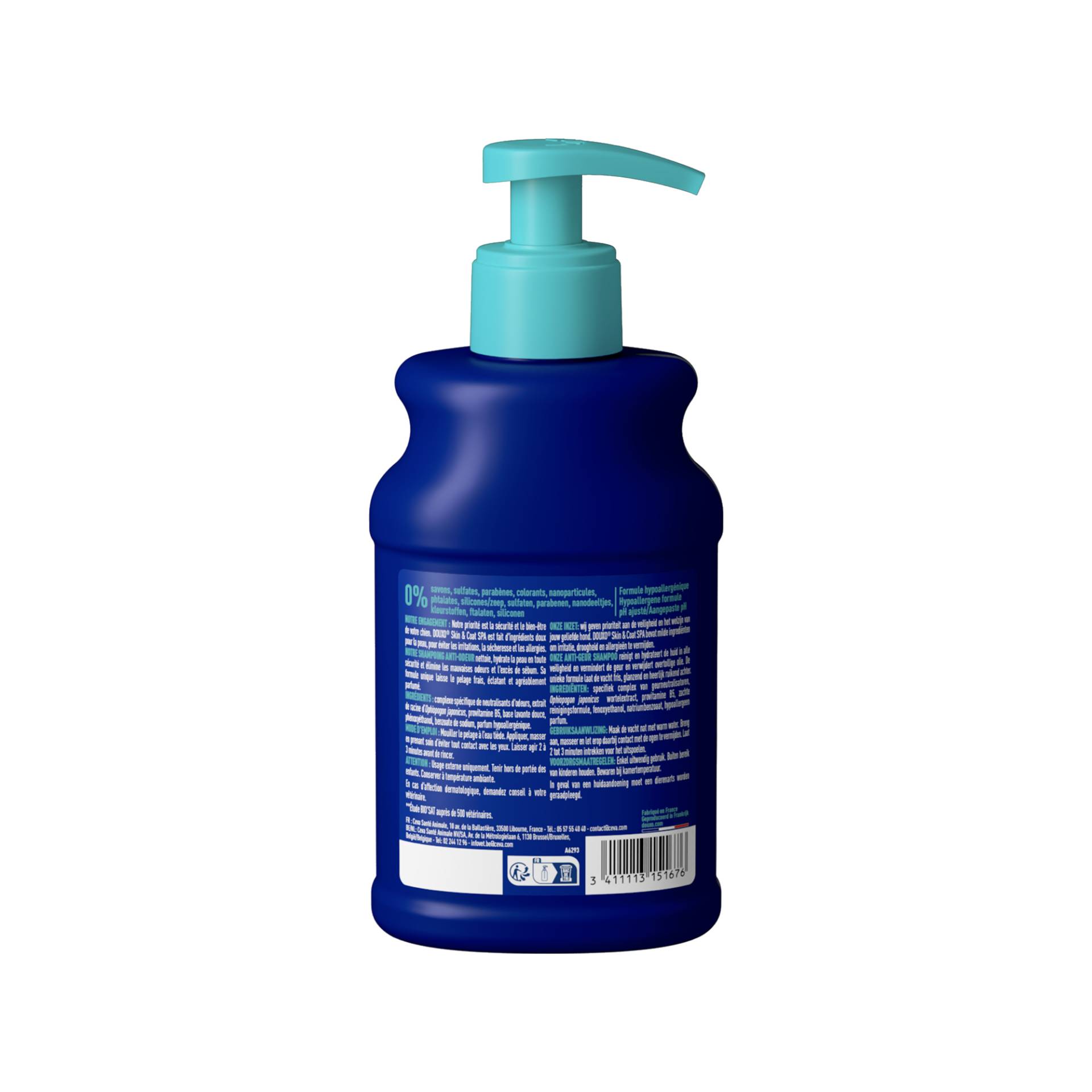 Douxo Spa Anti-Geruch Hundeshampoo - 250 ml + Douxo Spa Spray Anti-Geruch - 340 ml von Douxo