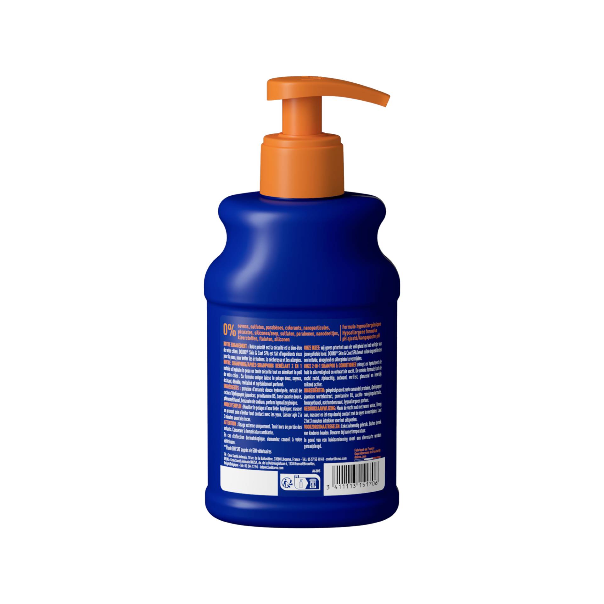 Douxo Spa Shampoo & Conditioner - 250 ml + Douxo Spa Tücher - 100 stücks von Douxo