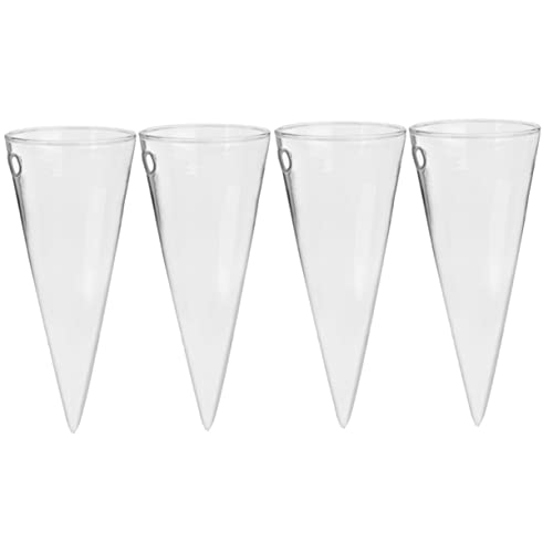 4 Stück Kegel for Garten, Haushalt, Wand, Büro, Terrarium, transparente Pflanzen, kreative Vermehrung, transparenter Behälter, Terrarien, Wandmontage, multifunktionaler Pflanzgefäß, Blumen, Pflanzgefä 4 Stück Kegel for Garten, Haushalt, Wand, Büro, Terrarium, transparente Pflanzen, kreative Vermehrung, transparenter Behälter, Terrarien, Wandmontage, multifunktionaler Pflanzgefäß, Blumen, Pflanzgefä von Doversky
