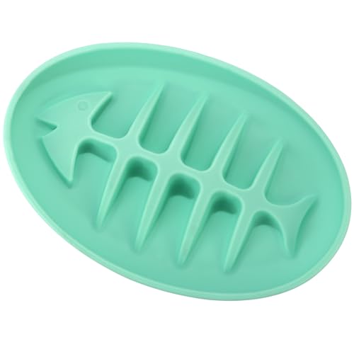 Doweiss Antischlingnapf für Hunde und Katzen - Interaktiver Pet Fressnapf, Slow Feeder Bowl (Mintgrün) von Doweiss