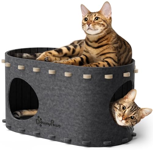DownyPaws Katzenhaus für Hauskatzen, Dunkelgrau DownyPaws Katzenhaus für Hauskatzen, Dunkelgrau von DownyPaws