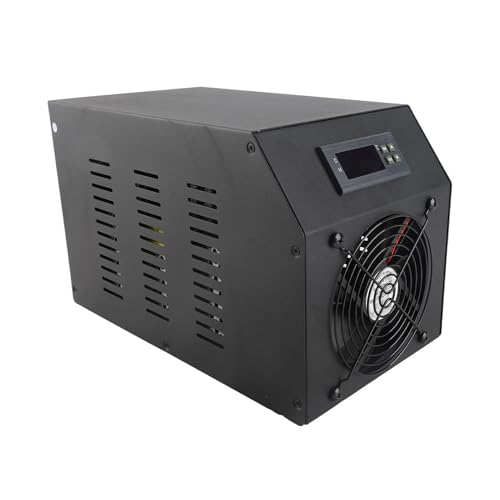 Dpofirs 1/4 PS Aquarium Wasserkühler, Kalttauchkühler mit Pumpe und Schlauch, 16 Gal 60L Aquariumkühler für Axolotl für Korallenfisch Garnelen Hydrokulturtank (EU-Stecker 220 V) von Dpofirs