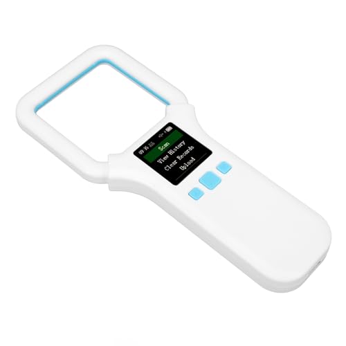 Dpofirs Haustier-Mikrochip-Scanner, Wiederaufladbarer Mikrochip-Lesescanner, Tier-Mikrochip-Tag-Lesescanner, FDX-B/EMID-Typ, Speichert 500 Etiketten Dpofirs Haustier-Mikrochip-Scanner, Wiederaufladbarer Mikrochip-Lesescanner, Tier-Mikrochip-Tag-Lesescanner, FDX-B/EMID-Typ, Speichert 500 Etiketten von Dpofirs