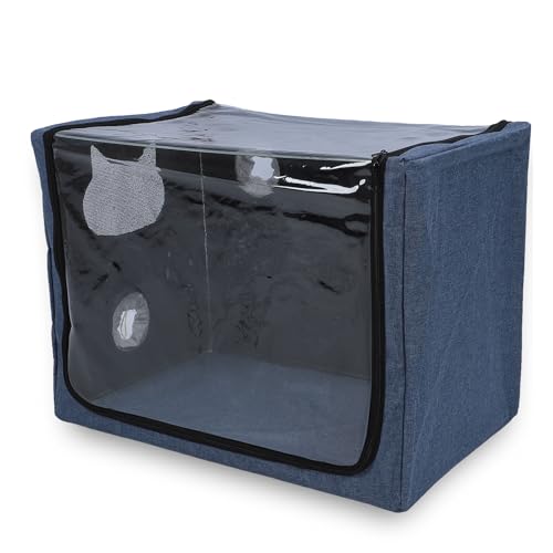 Dpofirs Haustier Vernebler Box, Pet Atomization Cage, Sauerstoffkammer für Katzen und Hunde, Kleine Haustier Sauerstoff Inhalationsbox, Zerstäubungs Sauerstoffbox, Nur für Kleine von Dpofirs