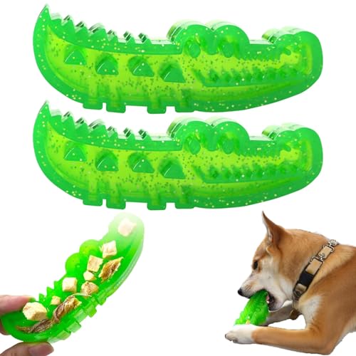 Langsames Füttern, Kauen Und Apportieren, Krokodil-Hundespielzeug, Langsames Futter-Puzzle-Spielzeug, Süßes Alligator-Kauspielzeug Für Kleine, Mittelgroße Und Große Hunde(L*2) von Dpptgh