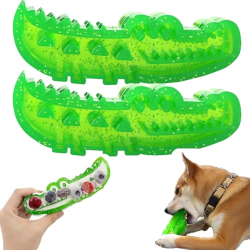 Langsames Futter, Kau- und Apportierkrokodil, Langsames Futter, Kau- und Apportierkrokodil-hundespielzeug, Hunde-puzzlespielzeug für Langsames Futter für Große, Mittelgroße und Kleine(Large*2pc) von Dpptgh