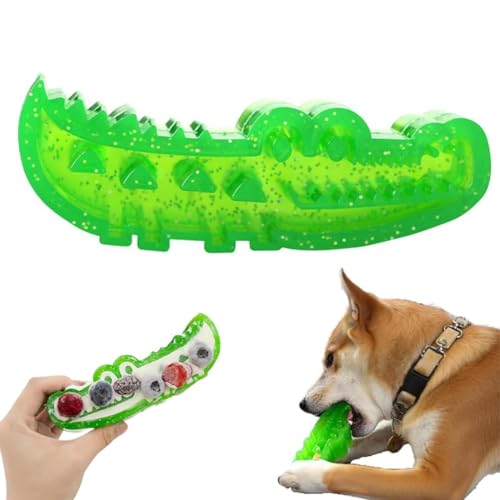Langsames Futter, Kau- und Apportierkrokodil, Langsames Futter, Kau- und Apportierkrokodil-hundespielzeug, Hunde-puzzlespielzeug für Langsames Futter für Große, Mittelgroße und Kleine(Small*1pc) von Dpptgh