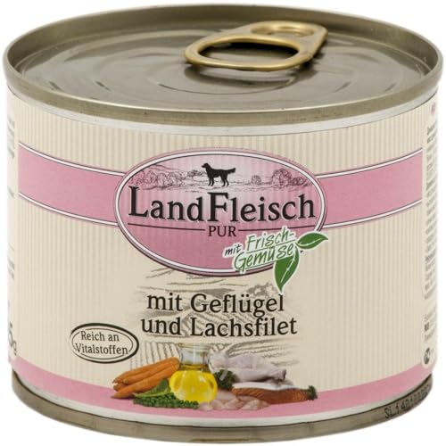 LandFleisch | Pur Geflügel & Lachsfilet | 12 x 195 g LandFleisch | Pur Geflügel & Lachsfilet | 12 x 195 g von Dr. Alder