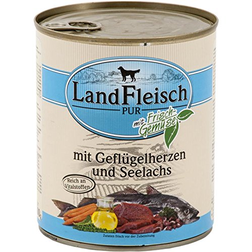 Landfleisch Dog Pur Geflügelherzen&Seelachs 800g Landfleisch Dog Pur Geflügelherzen&Seelachs 800g von Dr. Alders