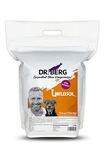 Dr. Berg URFLEISCH Ente & Süßkartoffel - Getreidefreies, hypoallergenes Hundefutter - Trockenfutter mit viel FRISCHFLEISCH - extra verträglich und lecker durch natürliche Zutaten (5 kg) von Dr. Berg