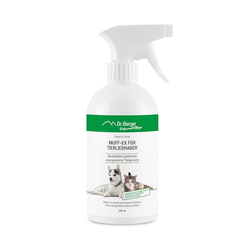 Dr. Berger Geruchsentferner als Spray [Allergiker geeignet] Geruchsneutralisierer | Hunde & Katzen Zubehör | neutraliert parfümfrei Tiergerüche | frei von Chemie | geruchsloser Luftreiniger von Dr. Berger
