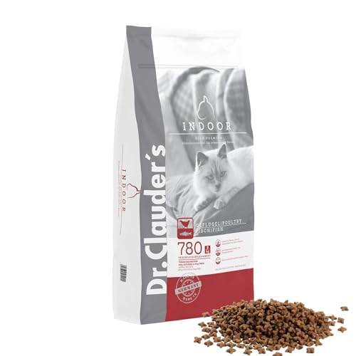 DR.CLAUDER'S - High Premium Indoor | Leicht verdauliches Trockenfutter für ausgewachsene Hauskatzen und ruhigere Katzen. Weizenfreies Alleinfutter im Beutel | 10kg Geflügel&Fisch DR.CLAUDER'S - High Premium Indoor | Leicht verdauliches Trockenfutter für ausgewachsene Hauskatzen und ruhigere Katzen. Weizenfreies Alleinfutter im Beutel | 10kg Geflügel&Fisch von Dr. Clauder's
