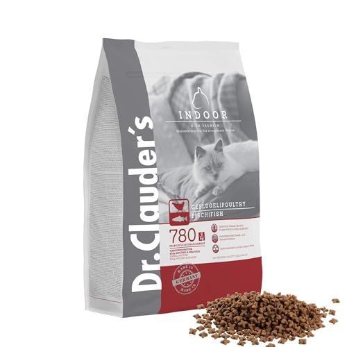 DR.CLAUDER'S - High Premium Indoor | Leicht verdauliches Trockenfutter für ausgewachsene Hauskatzen und ruhigere Katzen. Weizenfreies Alleinfutter im Beutel | 4kg Geflügel&Fisch DR.CLAUDER'S - High Premium Indoor | Leicht verdauliches Trockenfutter für ausgewachsene Hauskatzen und ruhigere Katzen. Weizenfreies Alleinfutter im Beutel | 4kg Geflügel&Fisch von Dr. Clauder's