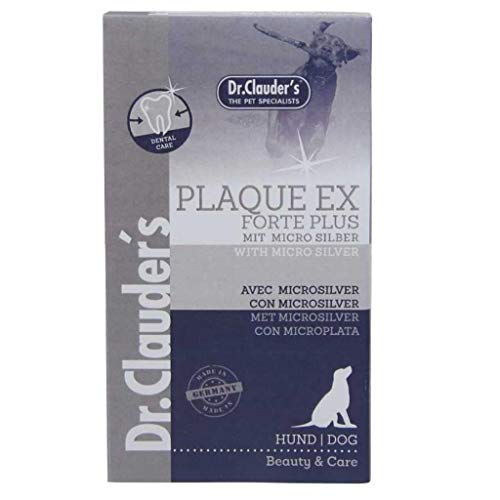 DR.CLAUDER'S - Plaque Ex Forte Plus | Zahnpflegeprodukt mit Mikrosilber und Cranberry zur Förderung der Zahngesundheit bei ausgewachsenen Hunden. Ergänzungsfutter im Spender | 100ml DR.CLAUDER'S - Plaque Ex Forte Plus | Zahnpflegeprodukt mit Mikrosilber und Cranberry zur Förderung der Zahngesundheit bei ausgewachsenen Hunden. Ergänzungsfutter im Spender | 100ml von Dr. Clauder's